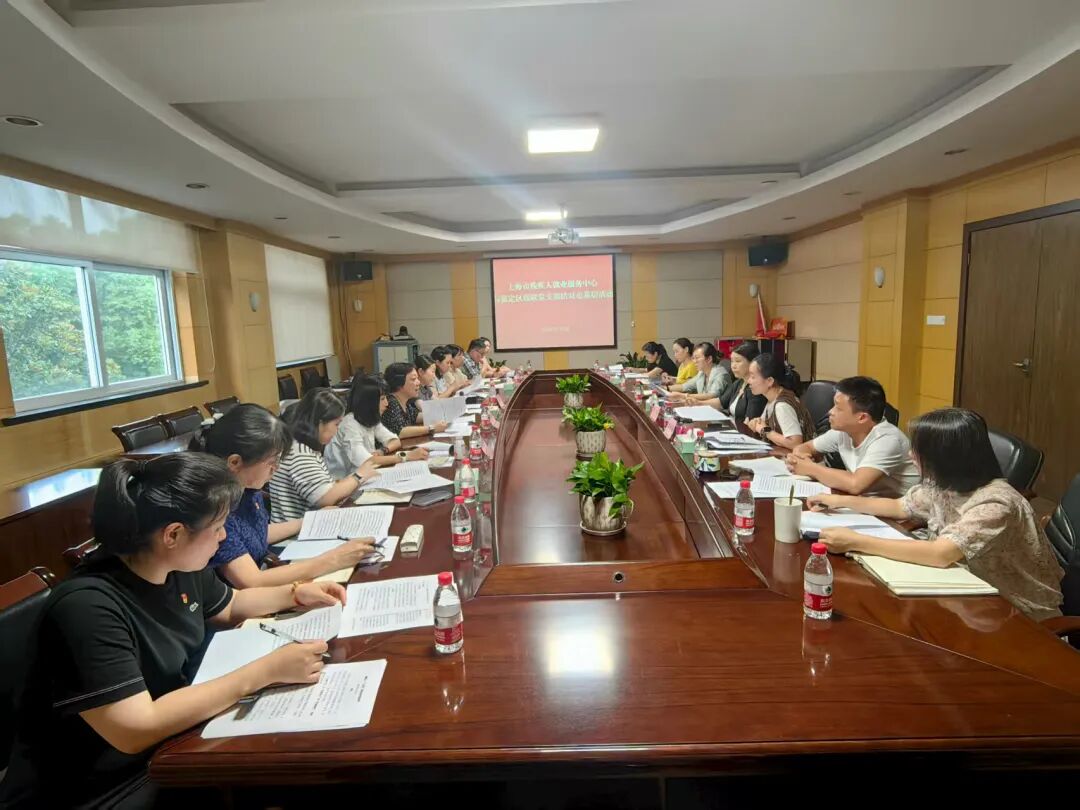 “学思想、强作风、建新功”——市残疾人就业服务中心与嘉定区残联开展建言“十五五”专题组织生活